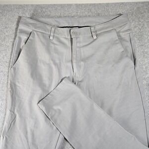 BYLT Premium Basics Everyday Pant 2.0 Mens XL Light Gray Tapered Chino Trousers